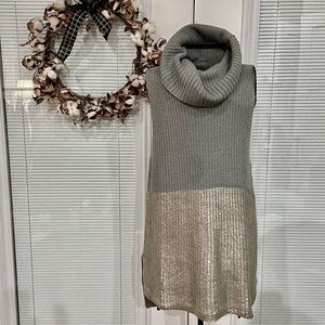 THML Cowl-Neck Sleeveless Sweater Size M